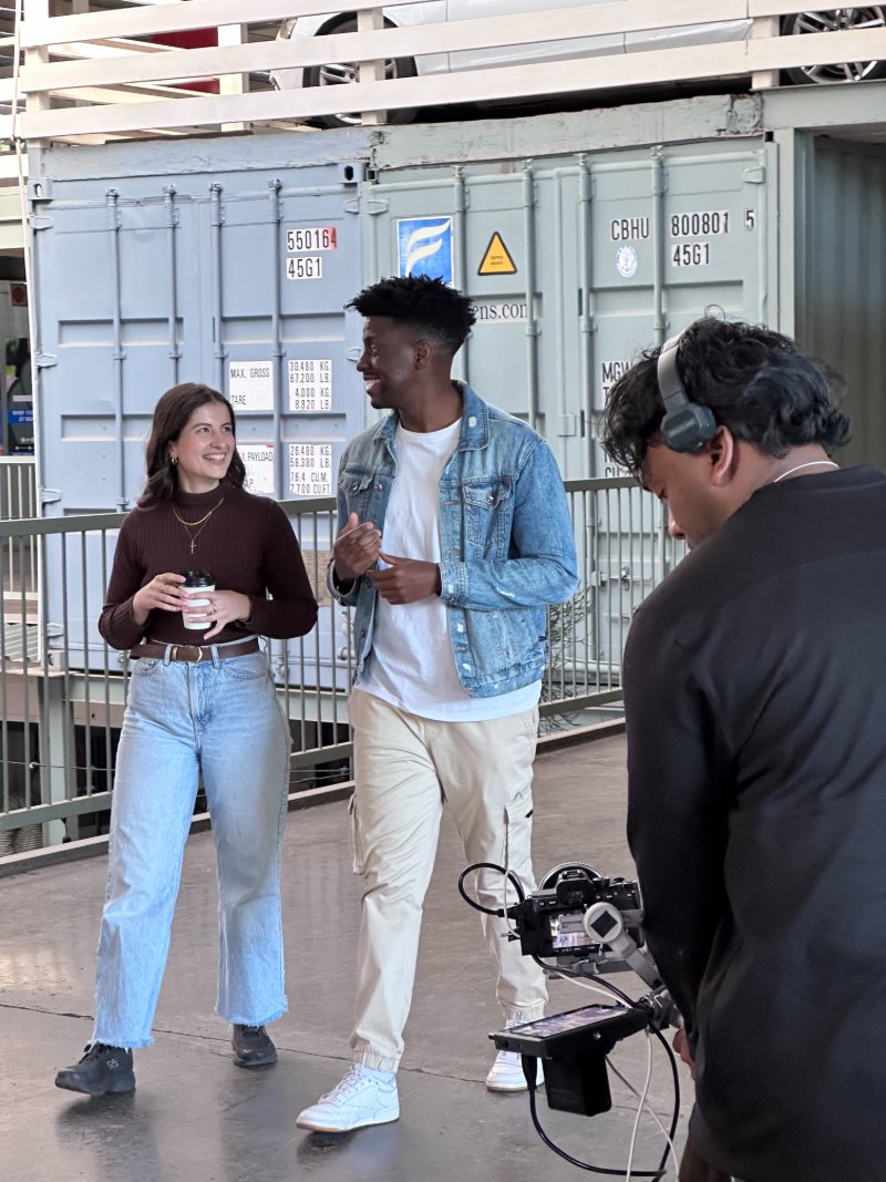 Filming at 27 Boxes