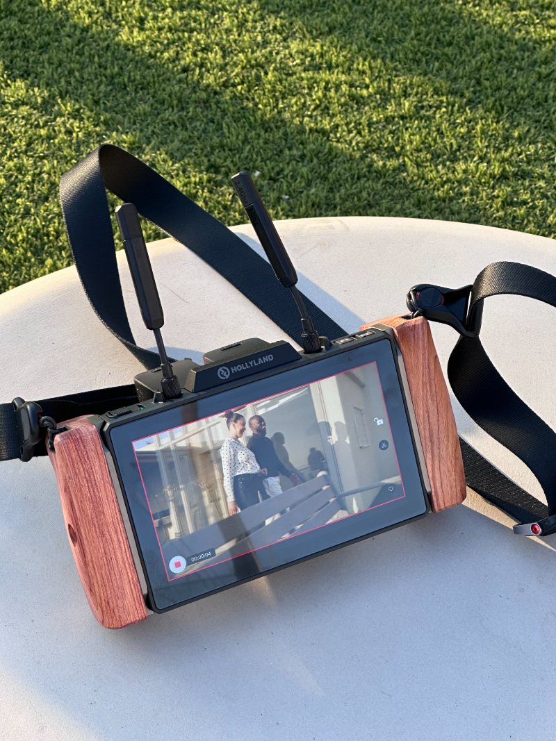A take playing back on the monitor