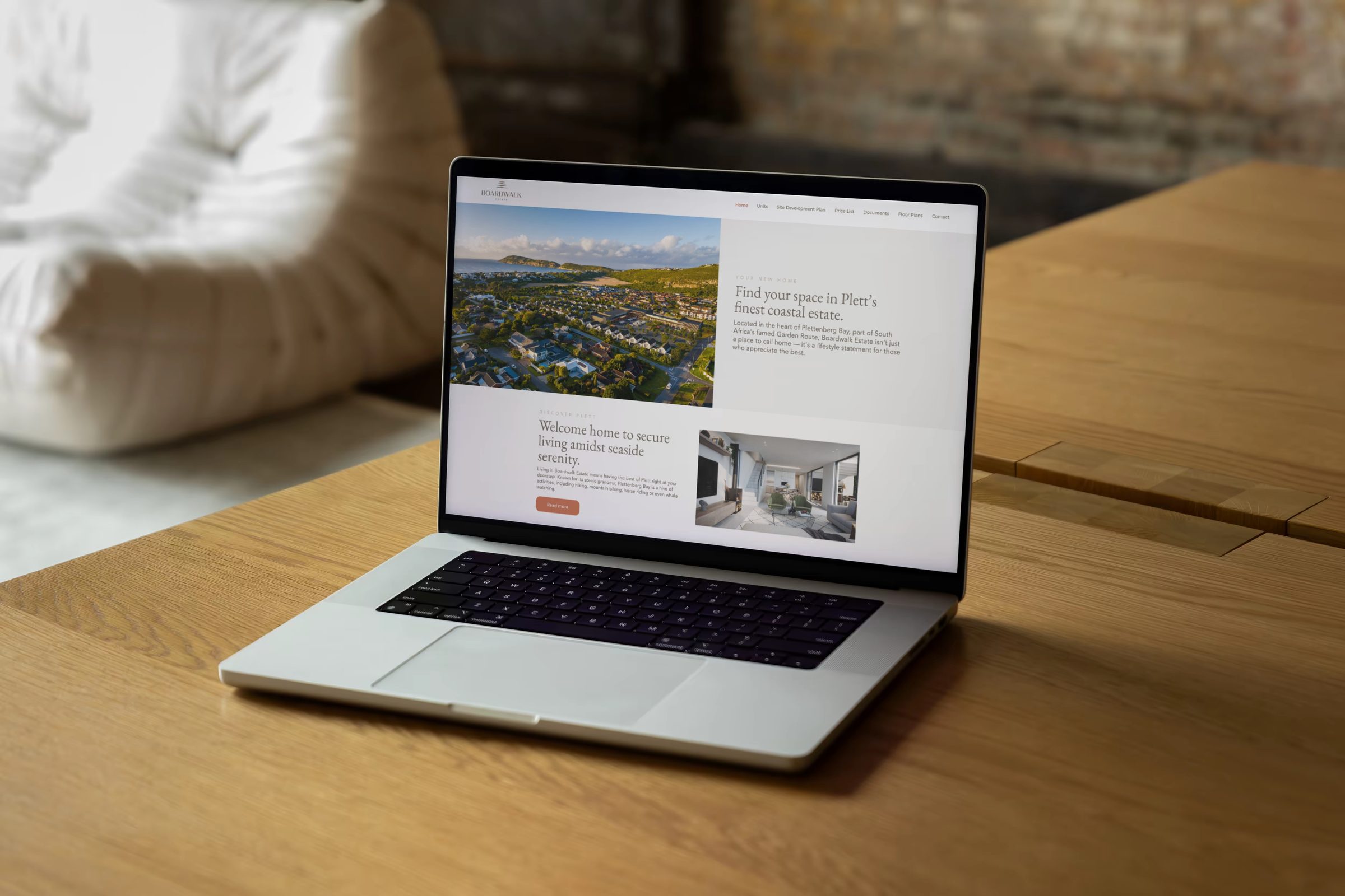 The Boardwalk Estate launch website on Webflow